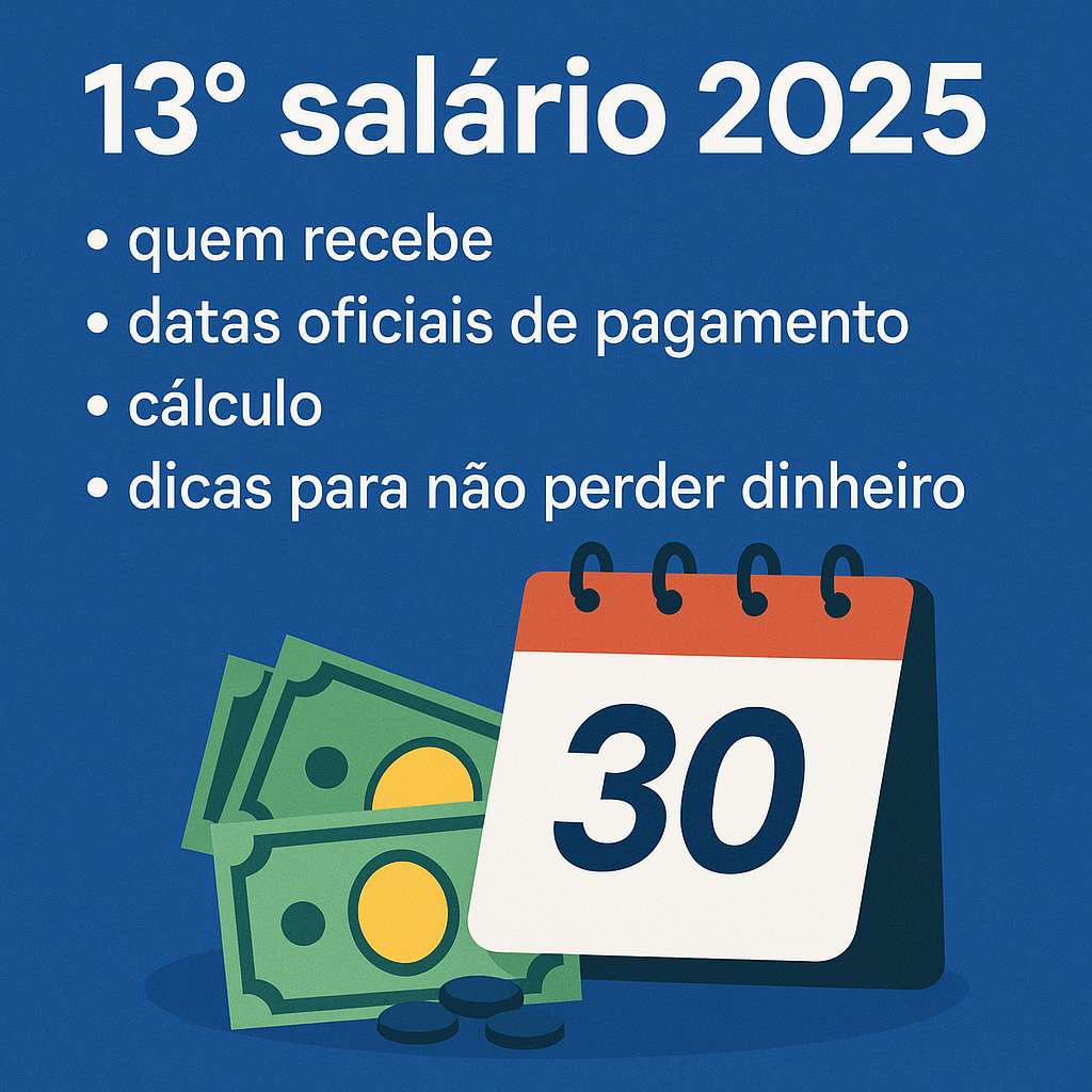 13º salário 2025: quem recebe, datas oficiais de pagamento, cálculo e dicas para não perder dinheiro