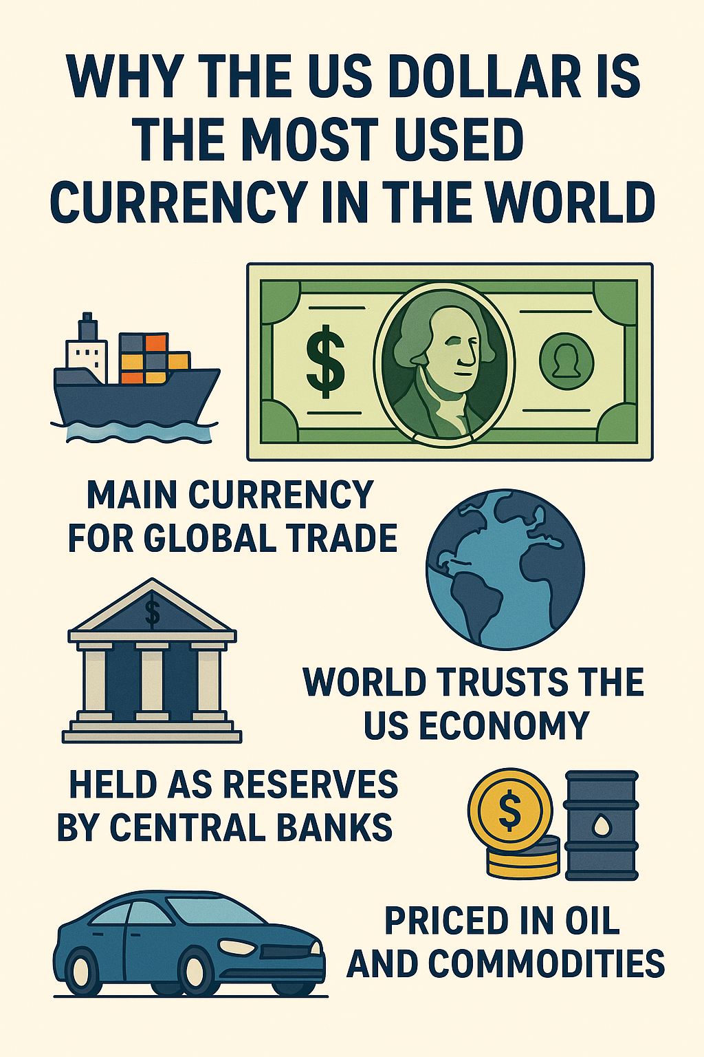 Why the US Dollar Is the Most Used Currency in the World