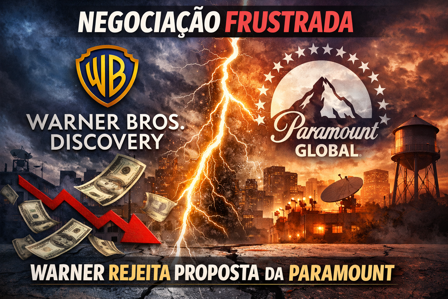 Warner recusa proposta da Paramount e impacta planos de consolidação no setor de mídia
