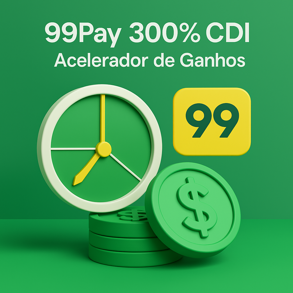 🚀 Aceleradores de Ganhos da 99Pay: Roleta, Bônus Extras e Rendimentos que Podem Chegar a 300% do CDI