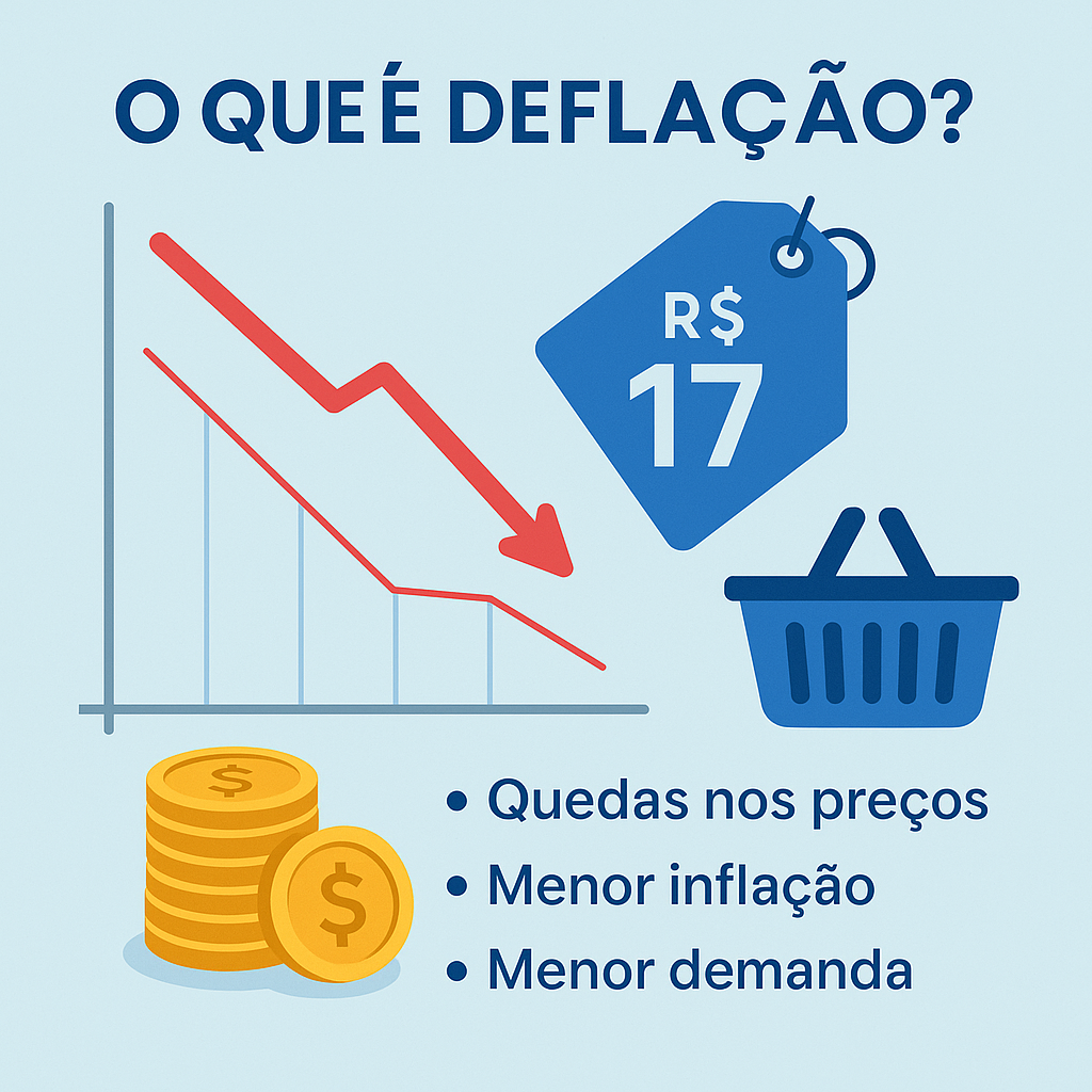 O que é Deflação? Causas, efeitos na economia e como isso impacta seu bolso