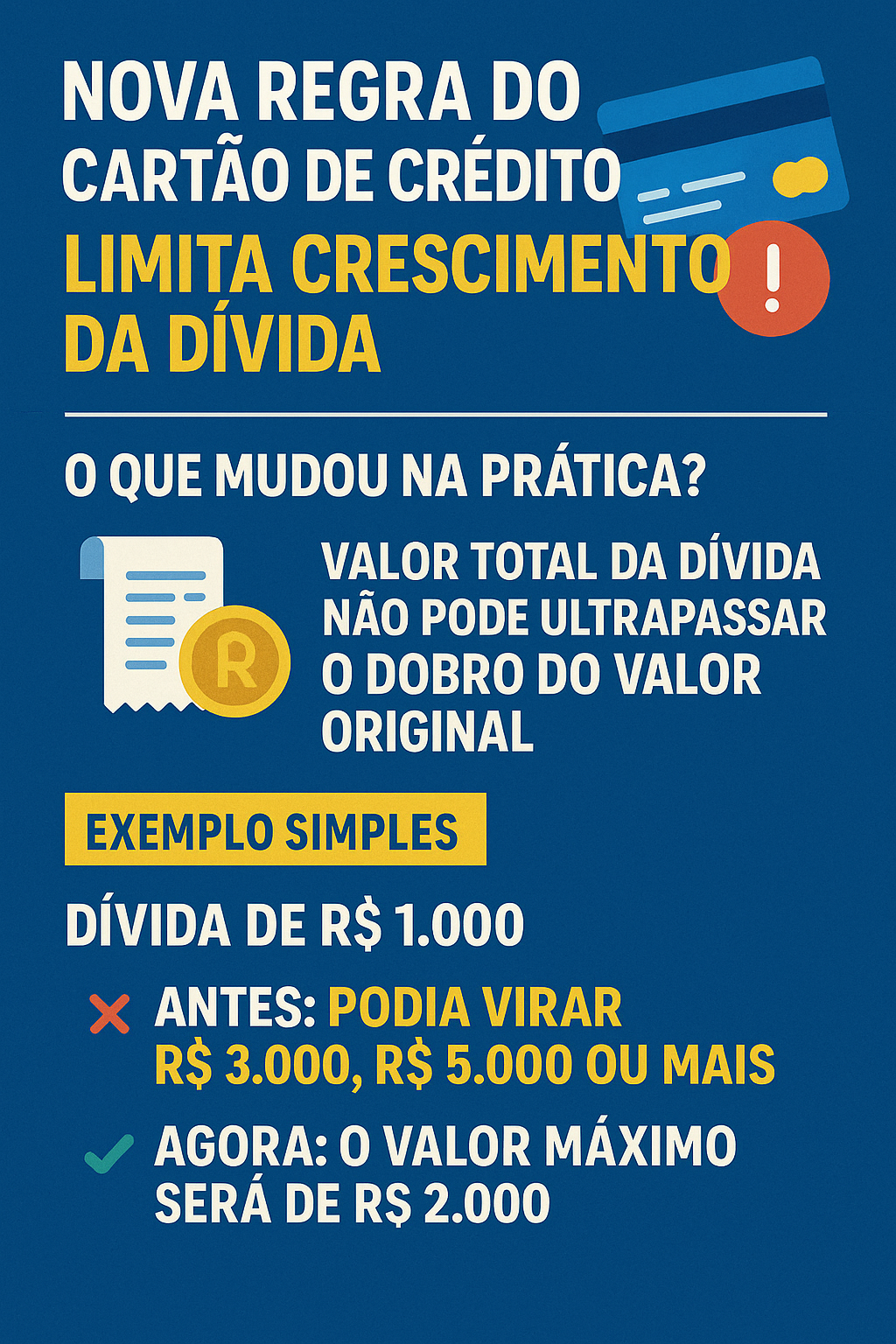 🚨 Nova regra do cartão de crédito limita crescimento da dívida
