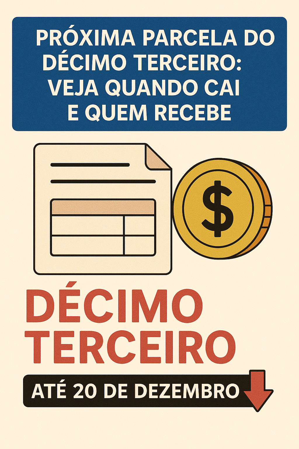 💰&nbsp;Próxima parcela do décimo terceiro: veja quando cai e quem recebe