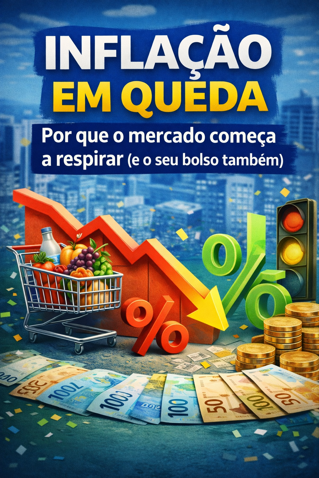 Inflação em queda: por que o mercado começa a respirar (e o seu bolso também)