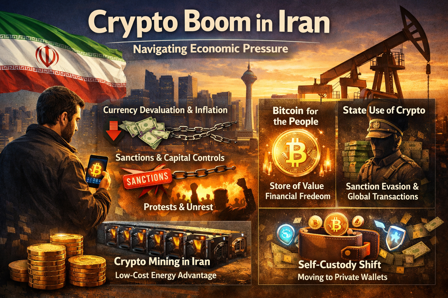 Crypto Adoption Surges in Iran Amid Economic Pressure