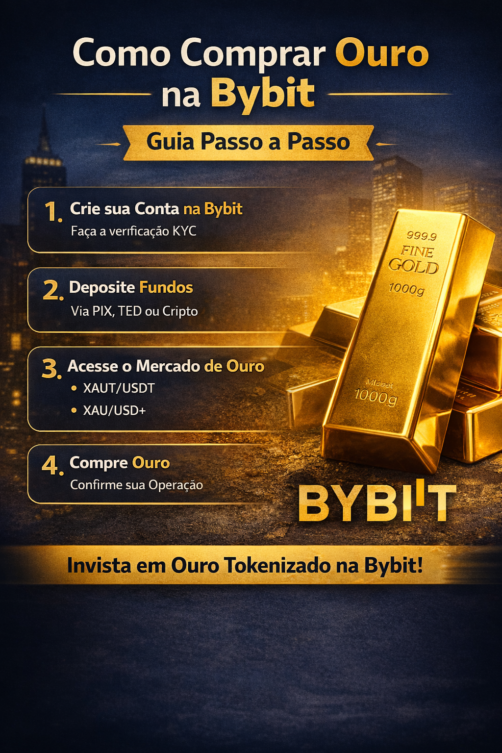 Como Comprar Ouro na Bybit: Guia Passo a Passo para Iniciantes