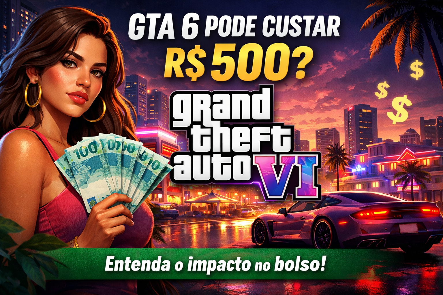 GTA 6 pode custar até R$ 500 no Brasil? Entenda o impacto no bolso do consumidor