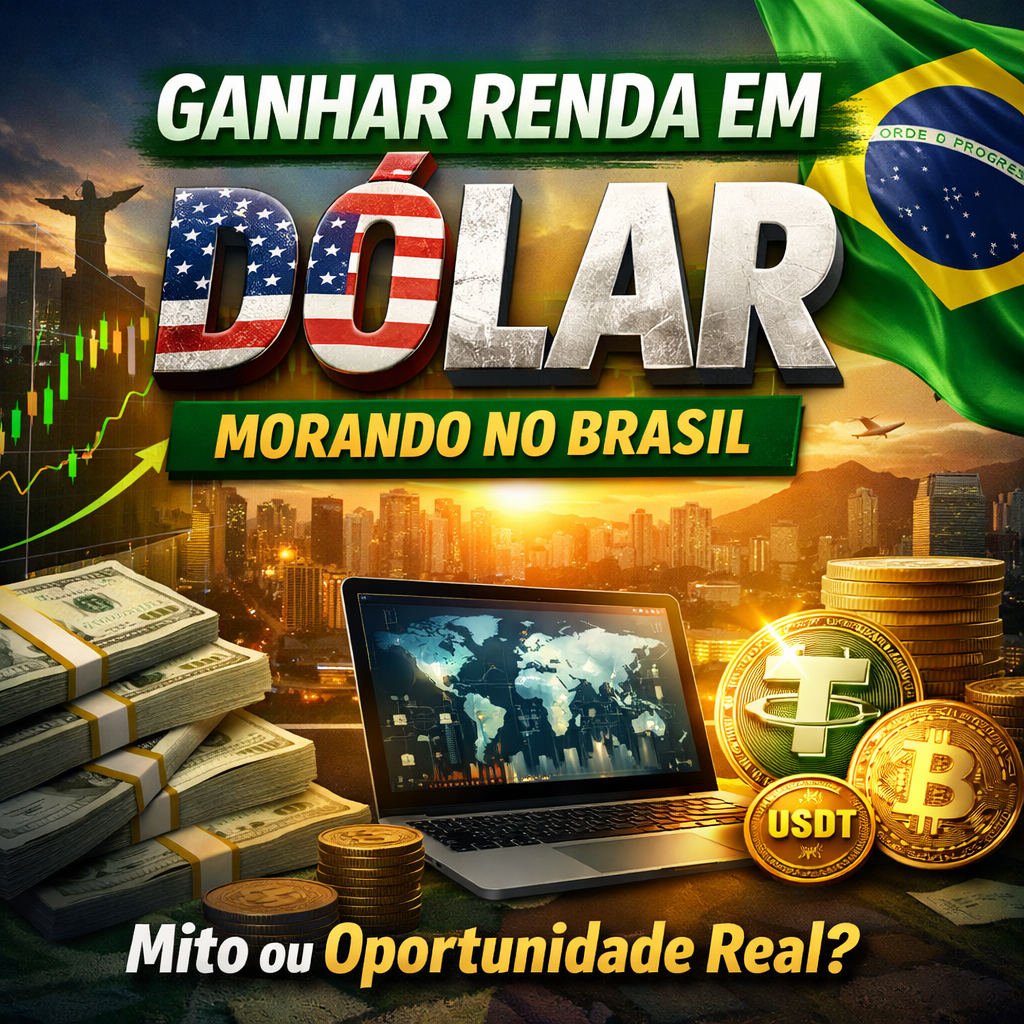 Ganhar renda em dólar morando no Brasil: mito ou oportunidade real?