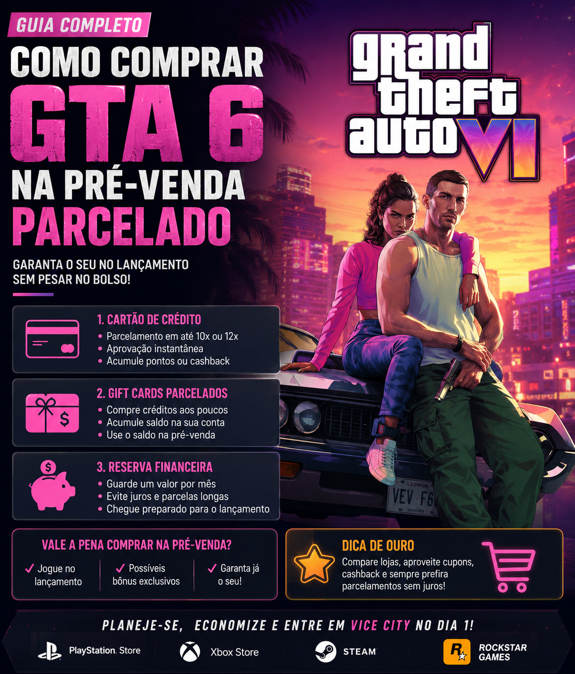 Como Comprar GTA 6 na Pré-Venda Parcelado: Guia Completo para Economizar